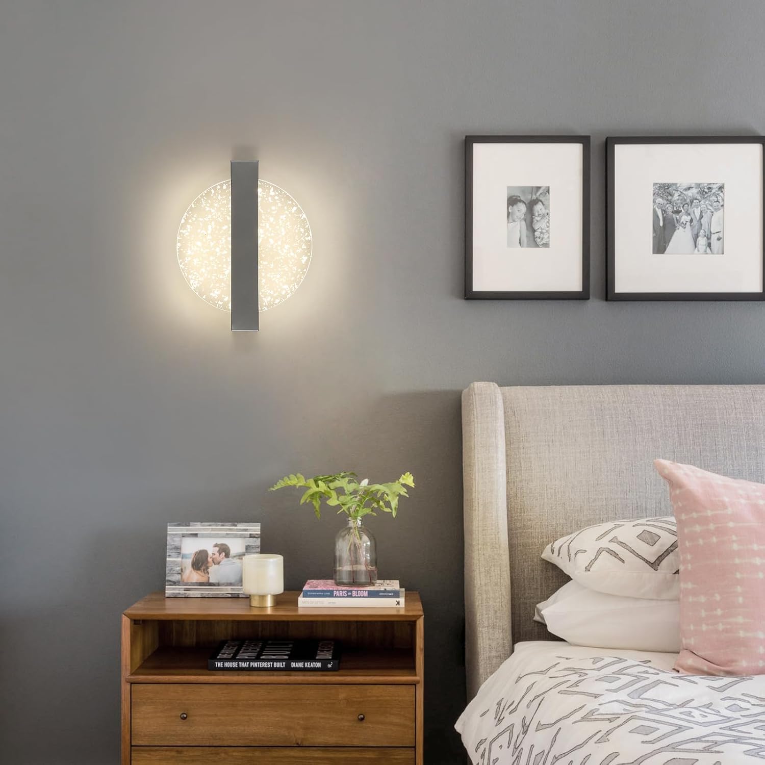 Wall Light - Silver Acrylic Frame, Tunable