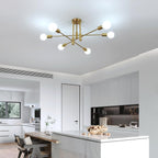 Ceiling Light - Gold Metal Frame
