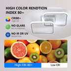 Ceiling Light - White Aluminium Frame, Tunable and Dimmable