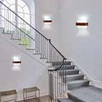 Wall Light - Wood Glass Frame
