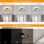 Ceiling Light - Black Metal Frame, Tunable and Dimmable