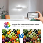 Wall Light - White Aluminium Frame, White Light