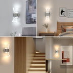 Wall Light - Chrome Acrylic Frame, Tunable
