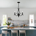 Chandeliers - Black Metal Frame