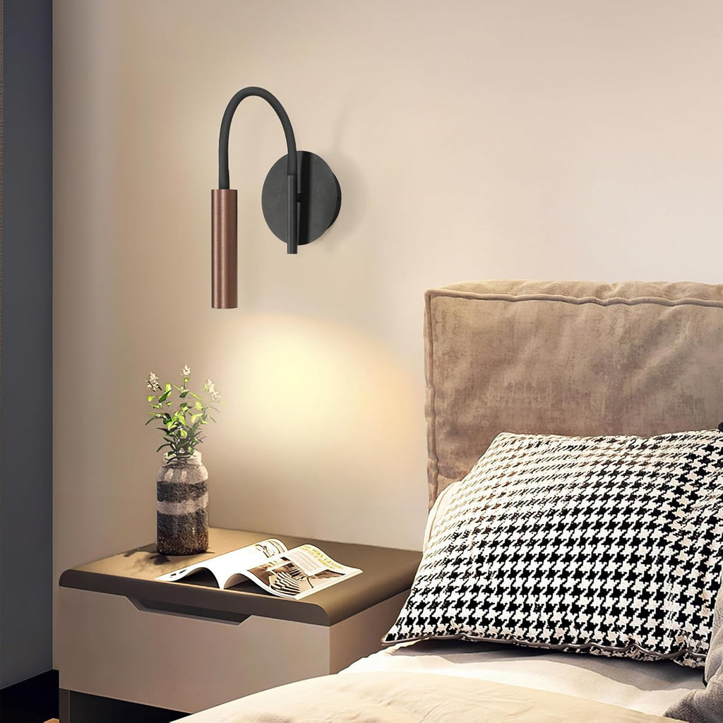 Wall Light - Black Metal Frame, Warm Light