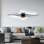 Wall Light - Black Aluminium Frame, White Light