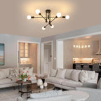 Ceiling Light - Black Metal Frame