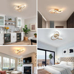 Ceiling Light - Gold Aluminium Frame, Tunable and Dimmable