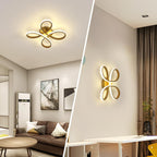 Deckenleuchte – Goldener Aluminiumrahmen, Naturlicht