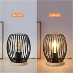 Table Lamps - Black Metal Frame