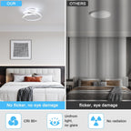 Ceiling Light - White Aluminium Frame, White Light