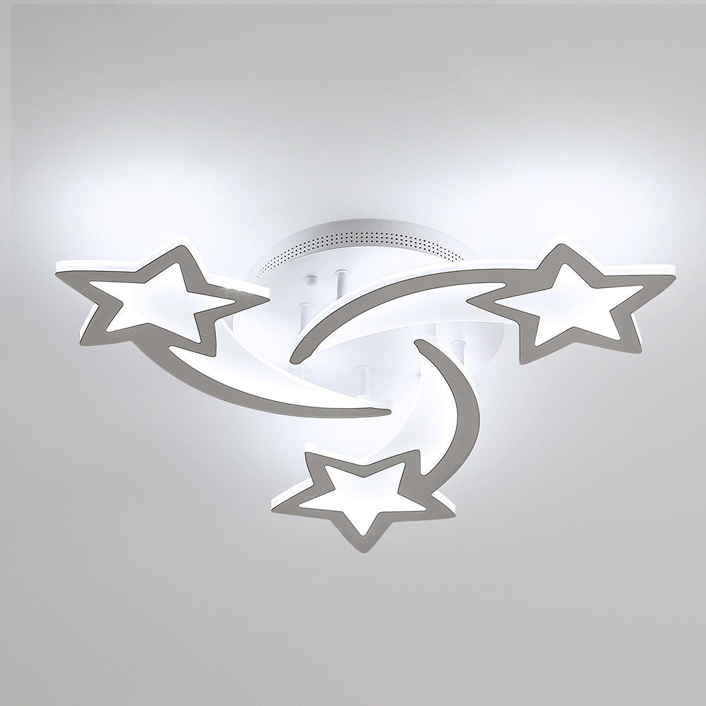 Ceiling Light - White Acrylic Frame, White Light