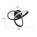 Ceiling Light - Black Aluminium Frame, Tunable