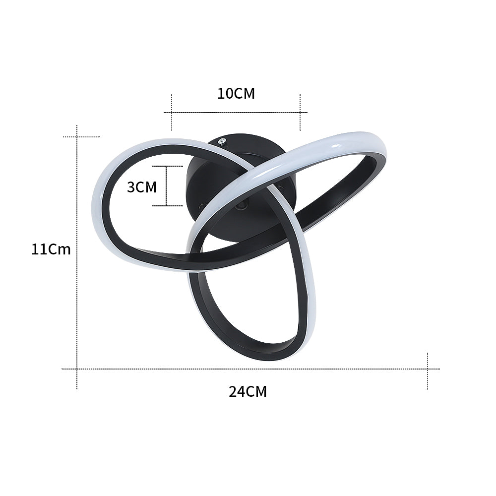 Ceiling Light - Black Aluminium Frame, Tunable