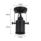 Wall Light - Black Metal Frame