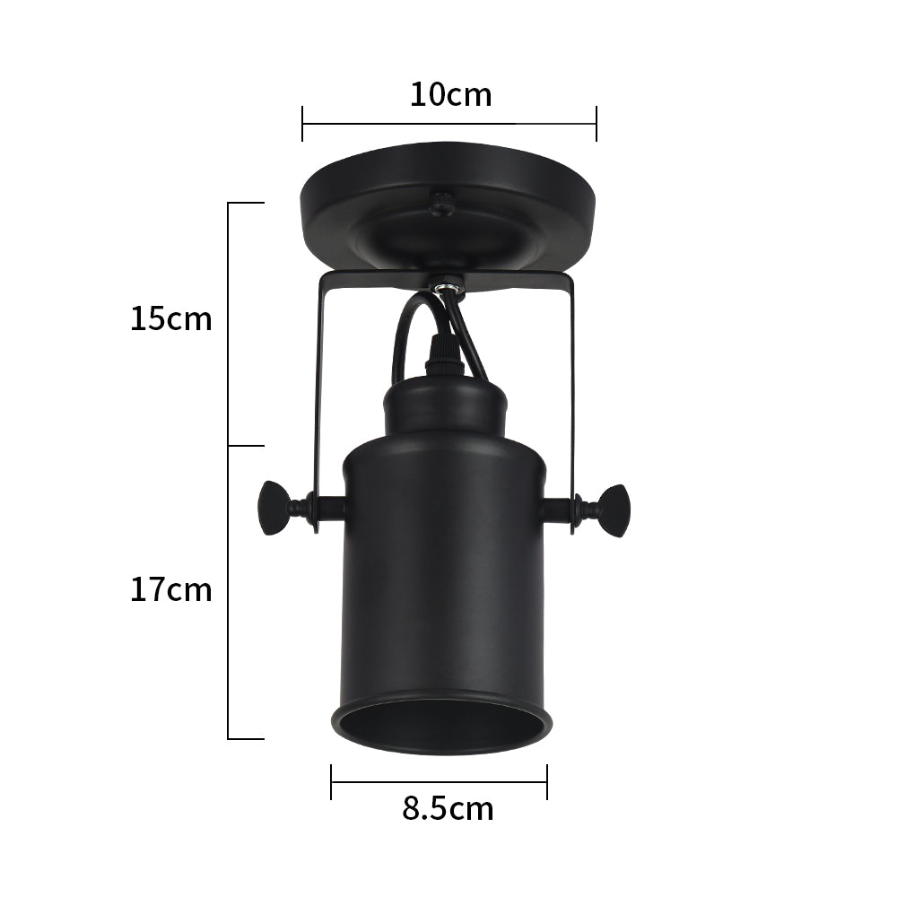 Wall Light - Black Metal Frame