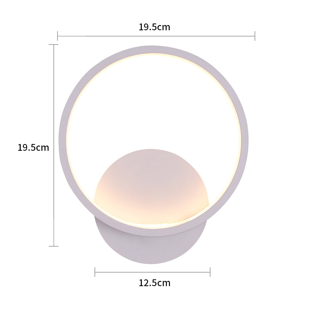 Wall Light - White Aluminium Frame, Warm Light