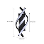 Wall Light - Black Aluminium Frame, Warm Light
