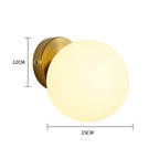 Wall Light - Gold Bronze Glass Frame