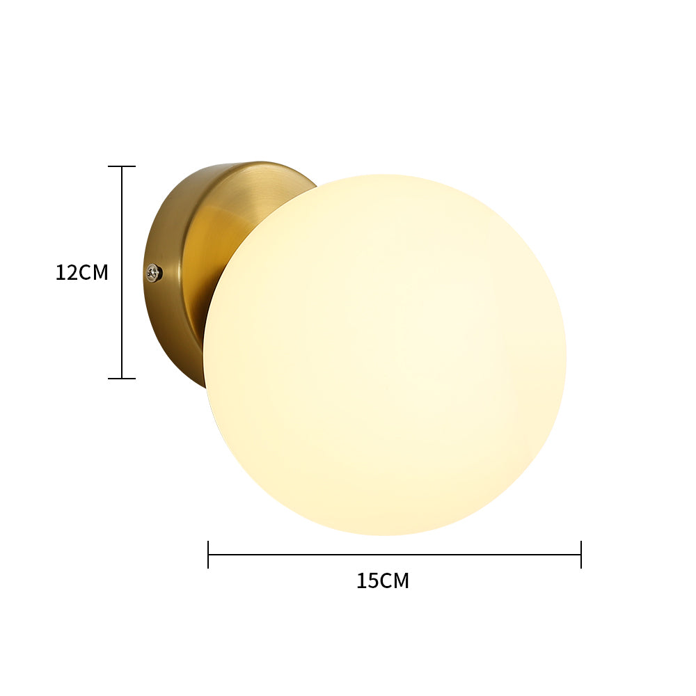 Wall Light - Gold Bronze Glass Frame