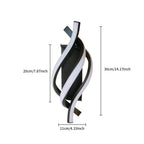 Wall Light - Black Aluminium Frame, White Light