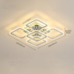 Ceiling Light - Chrome Acrylic Frame, Tunable and Dimmable