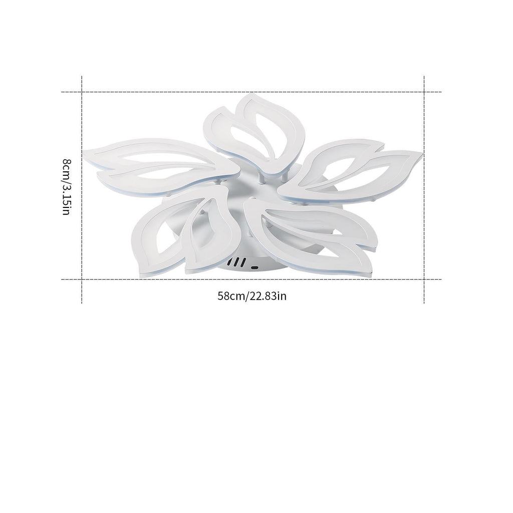 Ceiling Light - White Acrylic Frame, White Light