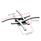 Ceiling Light - Black Aluminium Frame, White Light