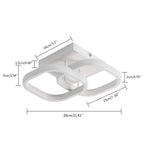Ceiling Light - White Aluminium Frame, White Light