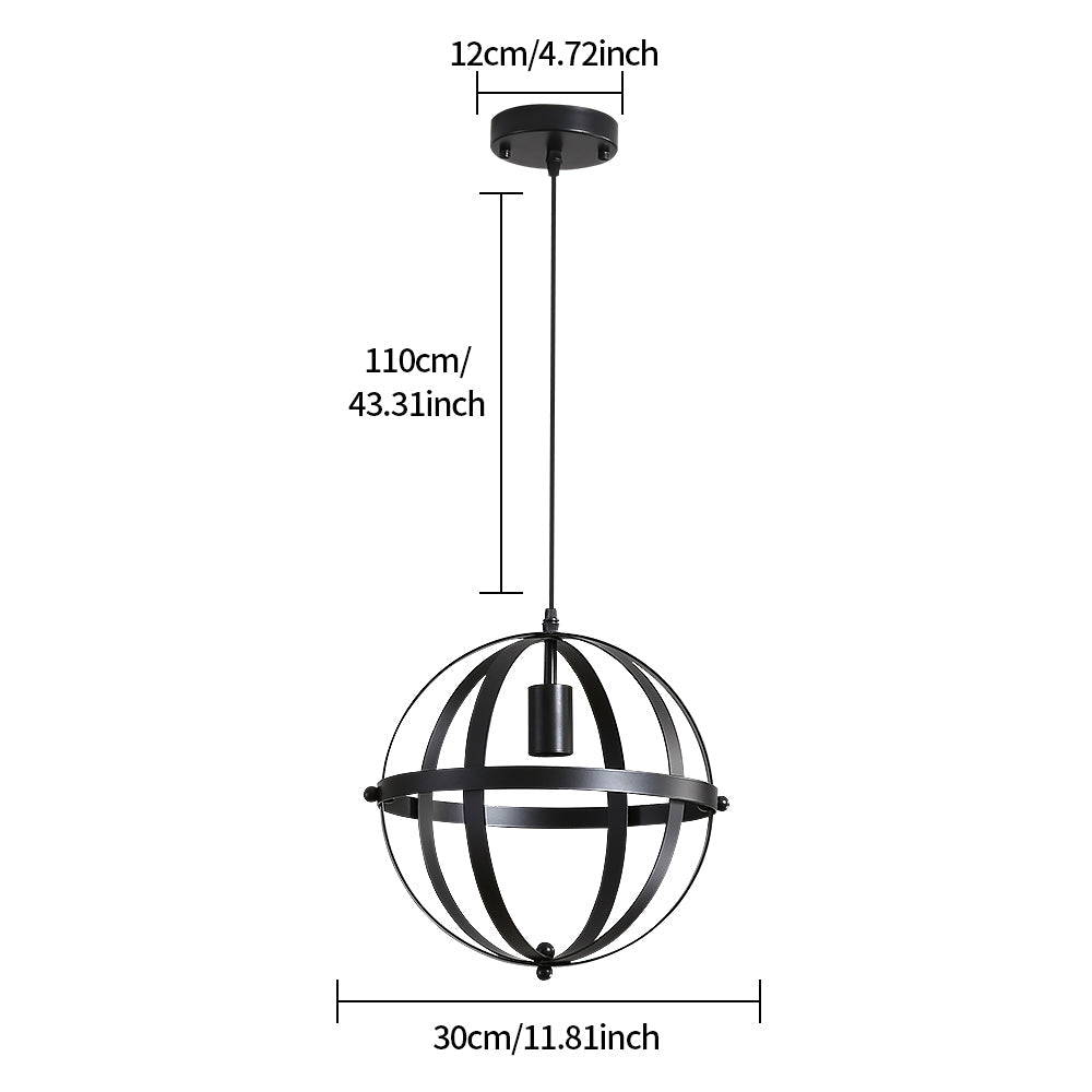 Chandeliers - Black Metal Frame
