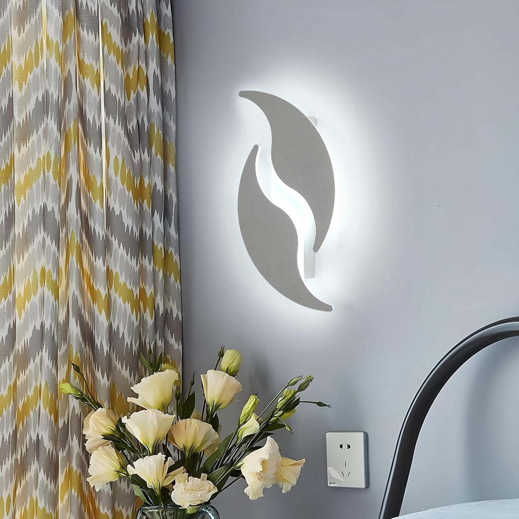Wall Light - White Aluminum Frame, White Light
