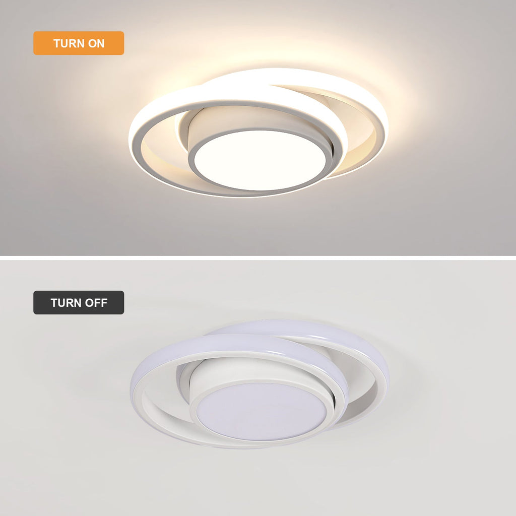 Ceiling Light - White Aluminium Frame, Natural Light