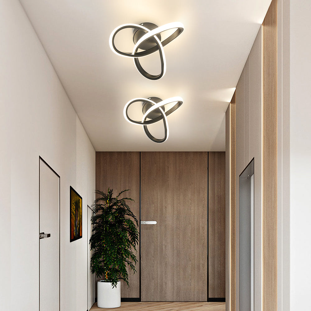 Ceiling Light - Black Aluminium Frame, Tunable