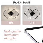 Ceiling Light - Black Aluminium Frame, Natural Light