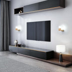 Wall Light - Wood Glass Frame, Tunable