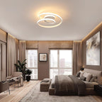 Ceiling Light - White Aluminium Frame, Warm Light