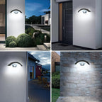 Wall Light - U-Shaped, Black Metal Frame, White Light