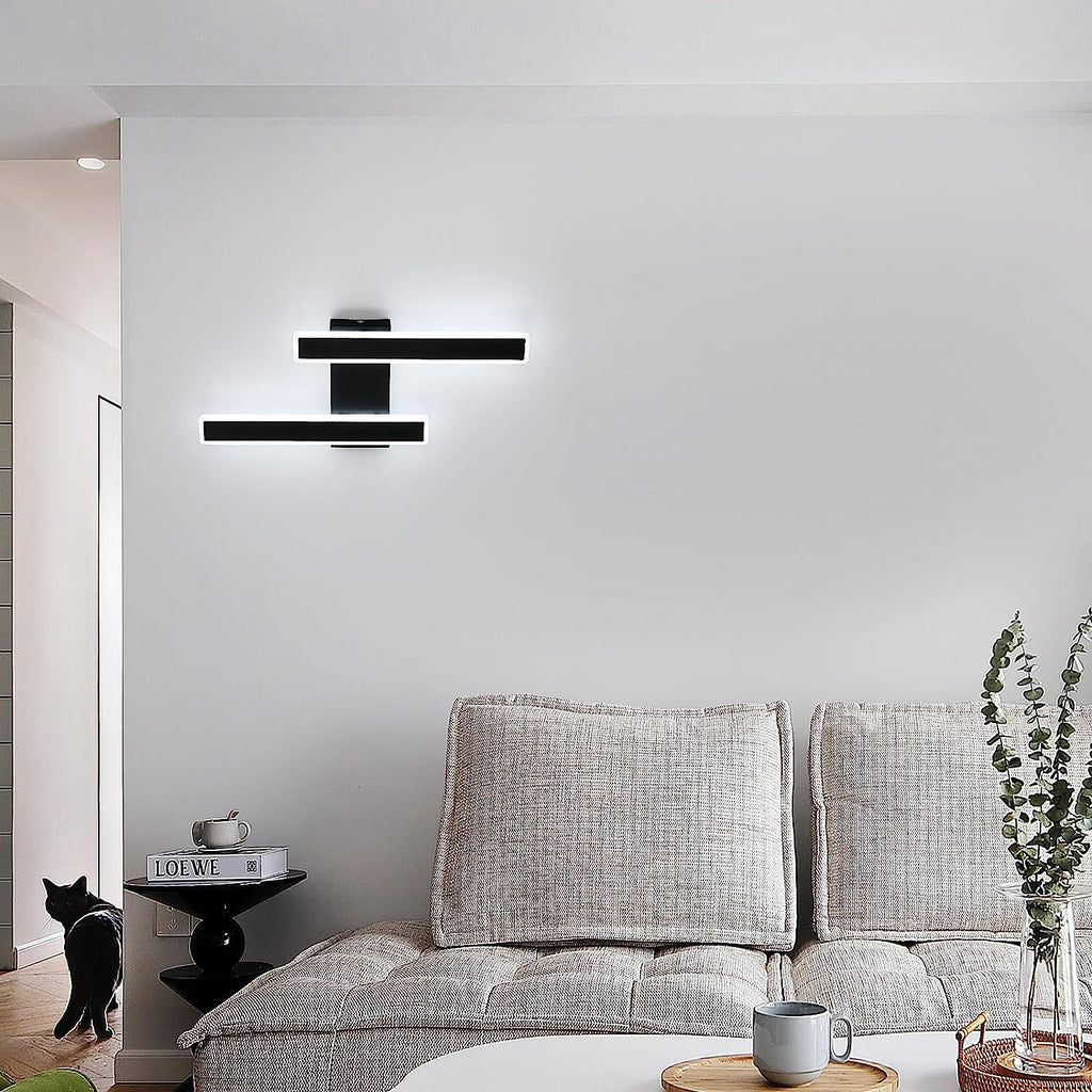 Wall Light - Black Acrylic Frame, White Light