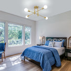 Ceiling Light - Gold Metal Frame