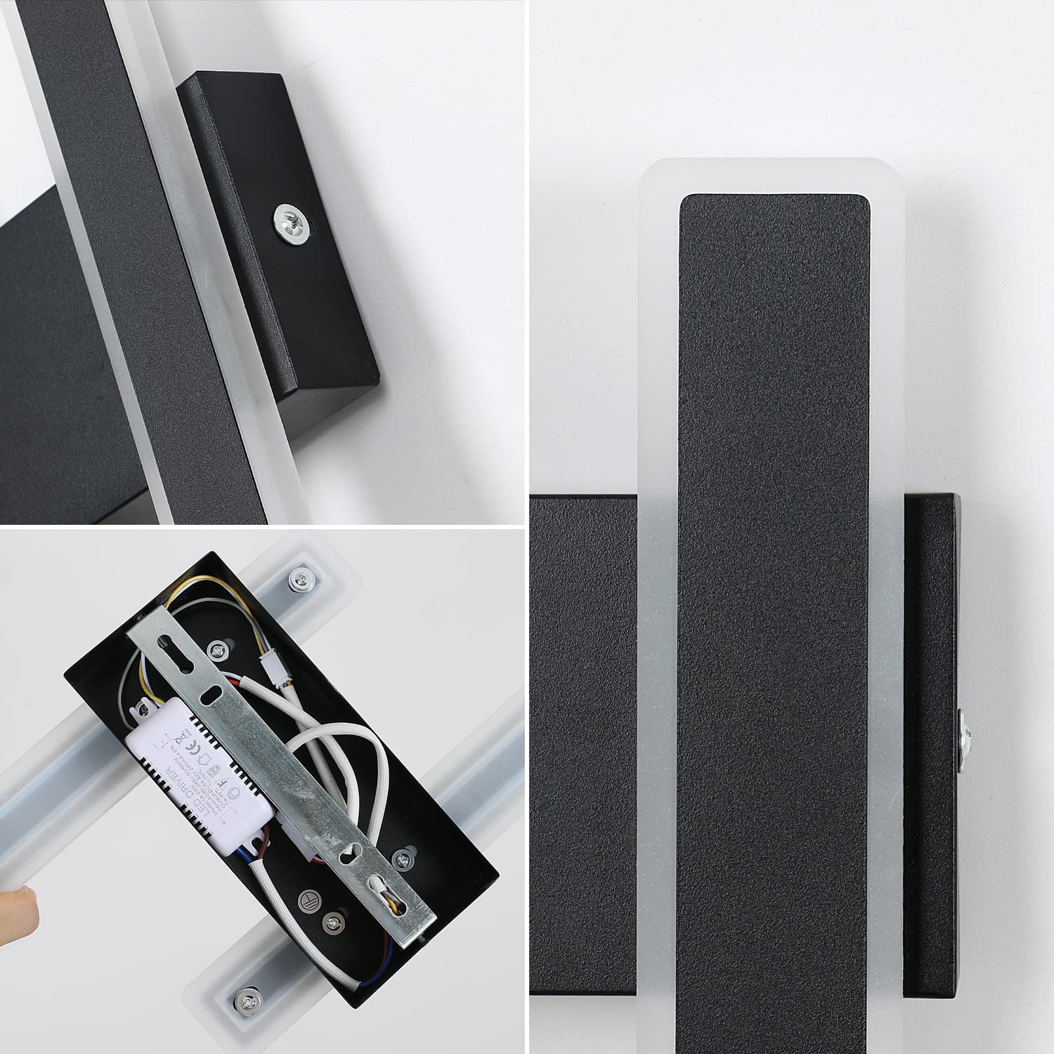 Wall Light - Black Acrylic Frame, Tunable
