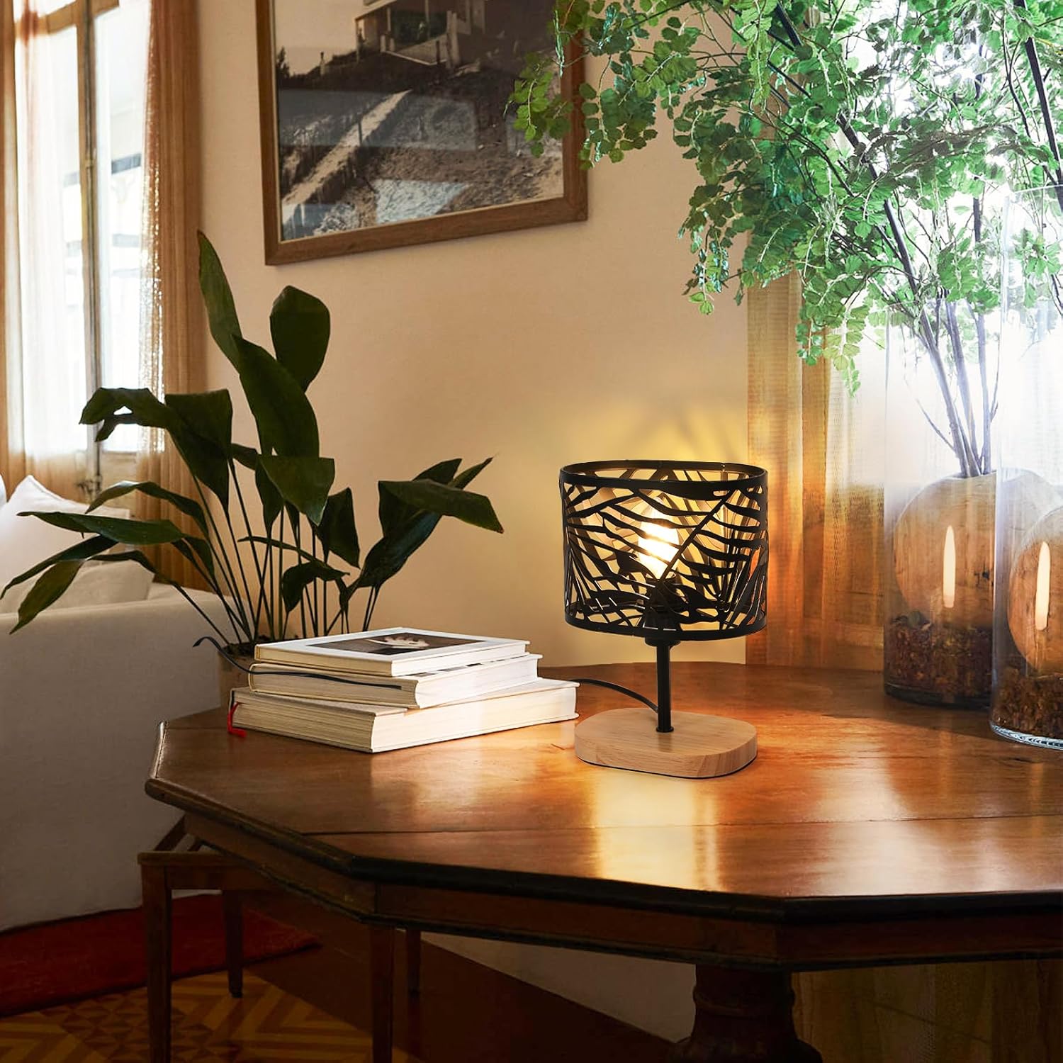 Table Lamps - Black Metal Frame