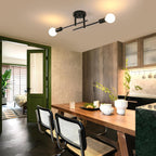 Ceiling Light - Black Metal Frame