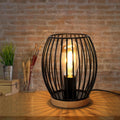Table Lamps - Black Metal Frame