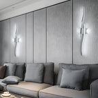Wandleuchte - Rahmen aus verchromtem Aluminium, weißes Licht