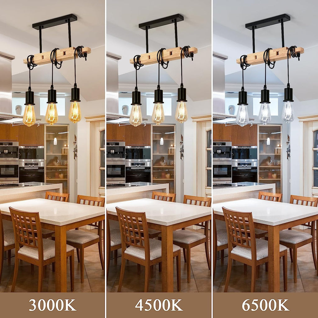 Chandeliers - Wood Metal Frame