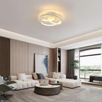 Ceiling Light - White Aluminium Frame, Warm Light