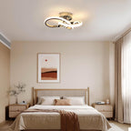Ceiling Light - Chrome Aluminium Frame, Warm Light