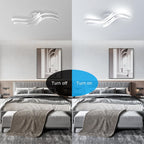 Plafoniera - Struttura in alluminio bianco, Luce bianca