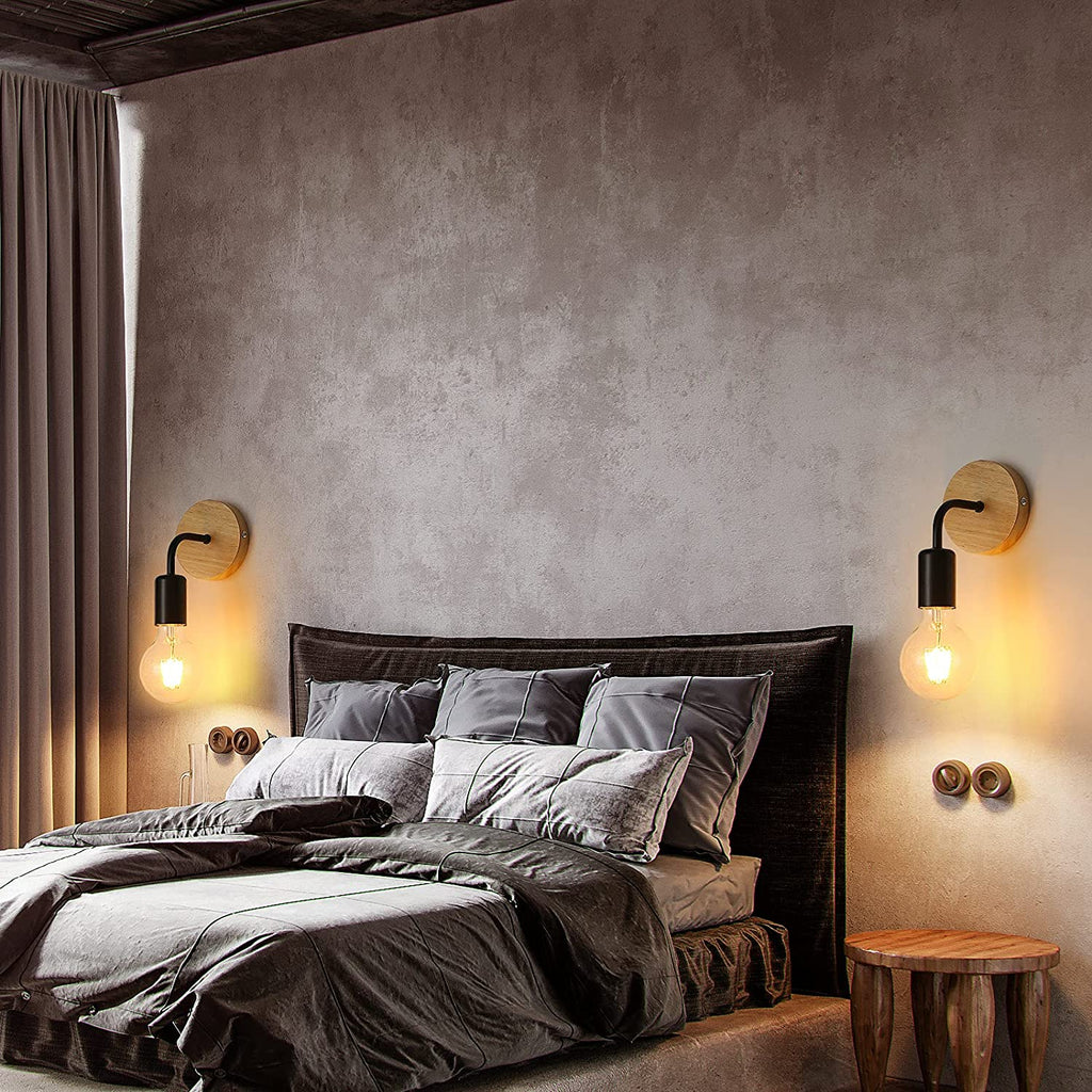 Wall Light - Black Metal Frame