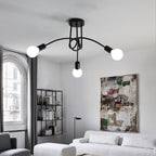Ceiling Light - Black Metal Frame